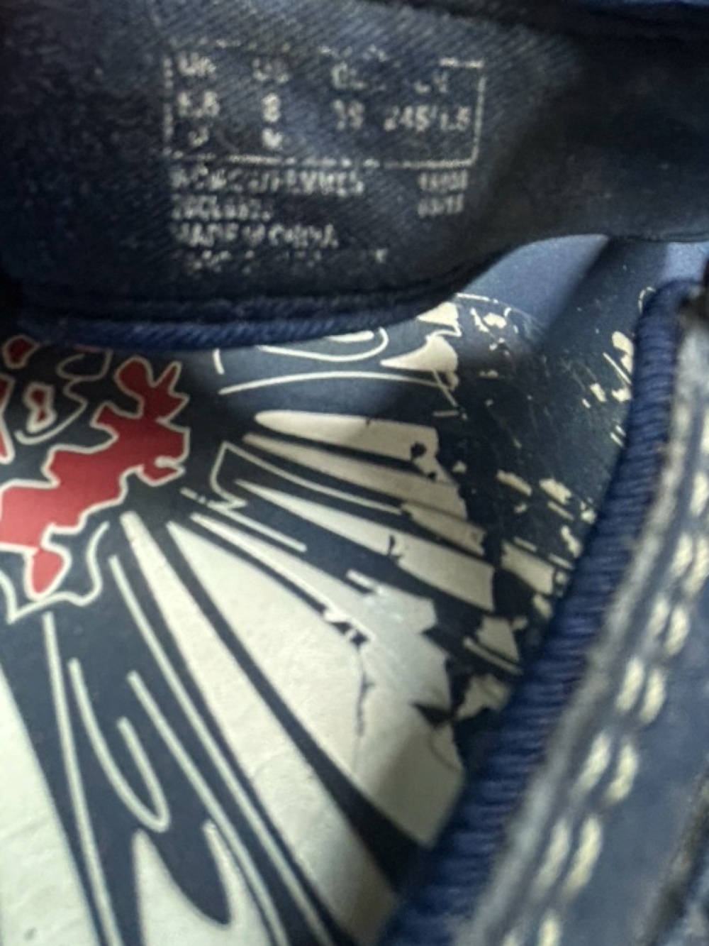 Clarks Cloudsteppers Breeze Sea Flip Flops Navy Blue Floral Print Womens Medium - Picture 11 of 11